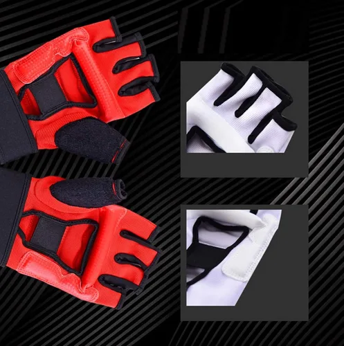 Vista 3 de Guantes de taekwondo para hombres y niños, saco de boxeo, artes marciales, artes marciales, artes marciales, lucha, entrenamiento de Muay Thai