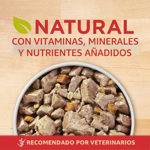 Vista 3 de Purina ONE Tender Cuts in Salsa de carne de res y cebada en salsa húmeda para perros (paquete de 12) latas de 13 onzas Tender Cuts in Gravy