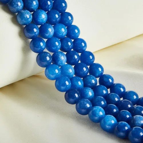 Vista 39 de 60 piezas de cuentas de turquesa africana natural de 6 mm, cuentas de gema redondas sueltas para hacer joyas