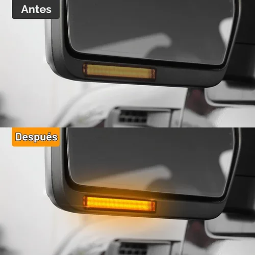 Vista 7 de Luces LED de señal de giro para espejo lateral Compatibles con Ford F150 2004-2014 Lámparas Reflectoras Raptor 2010-2014 Expedition 1997-2007 Luces