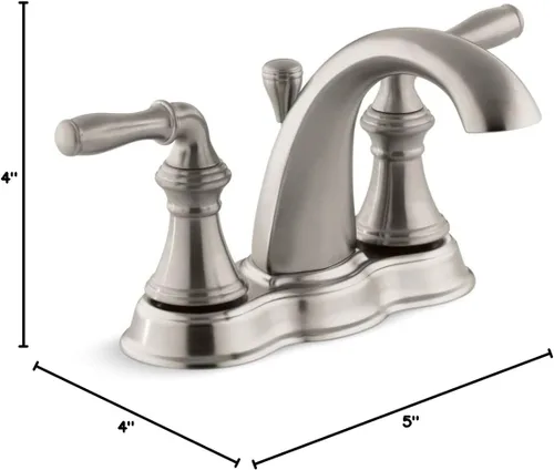 Vista 14 de Kohler K-393-N4-CP Devonshire - Juego de llaves de lavabo, 393-N4-BN