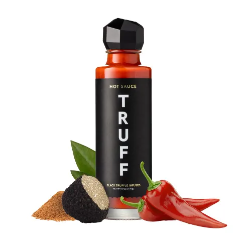 Vista 10 de TRUFF - Salsa picante gourmet con chiles maduros, trufa negra, néctar de agave orgánico, una experiencia de sabor ultra única en una botella de 6