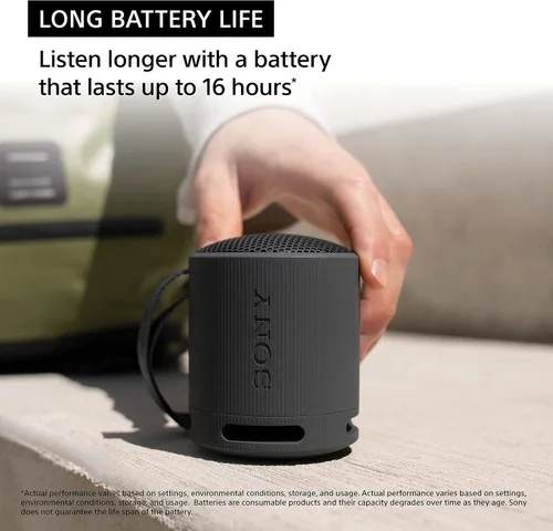 Vista 2 de Sony SRS-XB100 Altavoz de viaje ligero portátil inalámbrico Bluetooth (negro) (renovado)
