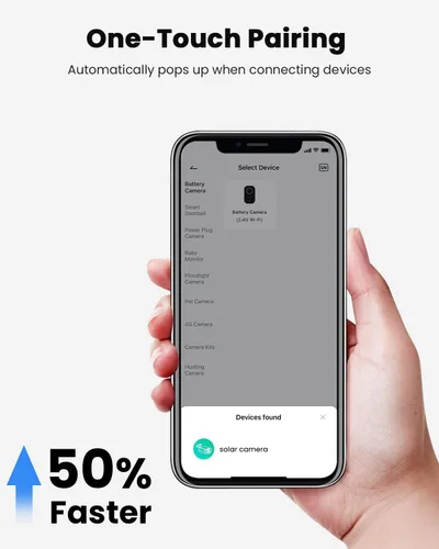Vista 8 de VIZIUUY Cámara de seguridad solar de 5 MP para exteriores, cámara de seguridad inalámbrica alimentada por batería con vista de 360°, panorámica e