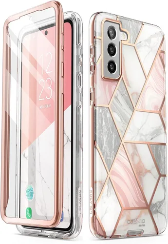 Vista 8 de i-Blason Cosmo Series - Funda para Samsung Galaxy S21 FE 5G (versión 2022), funda protectora delgada y elegante con protector de pantalla integrado