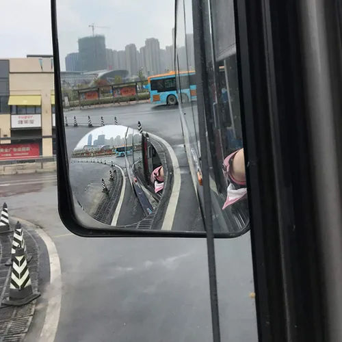 Vista 6 de 2 espejos convexos de 3 pulgadas no ajustables, gran espejo de punto ciego, vidrio HD, vista trasera redonda grande, adhesivo fuerte para automóvil