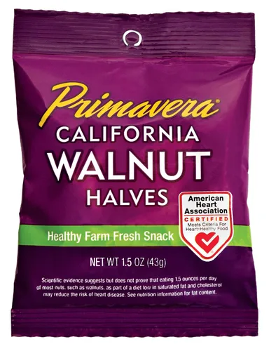 Vista 4 de Primavera Snack Pack Nueces Linden's Best - Paquete de 10 mitades ligeras de aperitivos de 1.5 oz