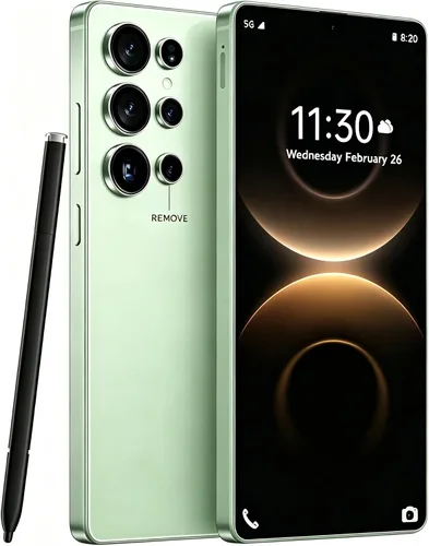 Vista 11 de Teléfonos desbloqueados C25 Ultra 8GB+256GB Android 14 teléfono Rosa
