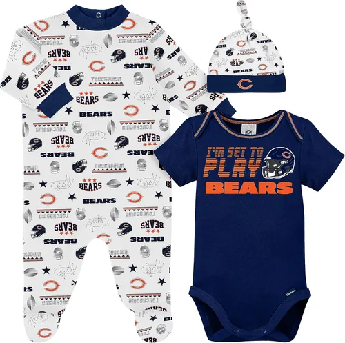 Vista 20 de Gerber Conjunto de regalo unisex para bebé con pies de equipo de la NFL para dormir y jugar
