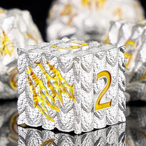 Vista 17 de 1 dado de metal D20 DND – Dados poliédricos gigantes metálicos de 20 caras, dados grandes de 1.378 in de ojo de dragón para juego de mesa