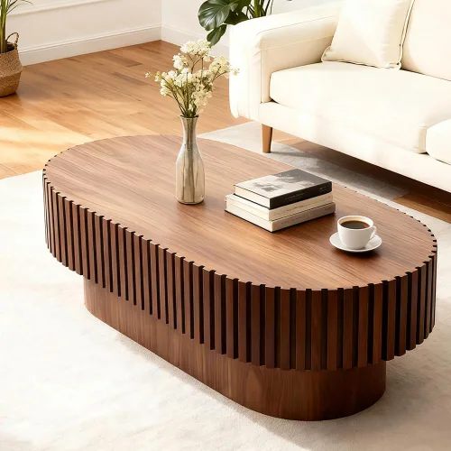 Vista 31 de Mesa auxiliar cuadrada de 31.52 pulgadas con almacenamiento, ratán natural y cuerda de cáñamo, función ajustable, mesa central vintage de granja