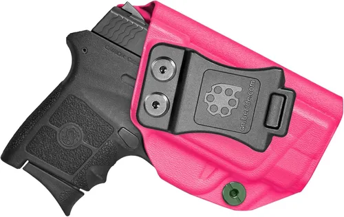 Vista 16 de Amberide IWB Kydex Holster for Smith & Wesson Bodyguard 380 Auto, Concealed Carry, No Optic/No Laser, Adjustable Cant, Posi-Click Retention, Made in