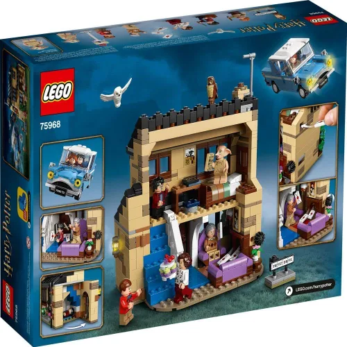 Vista 7 de LEGO Harry Potter 4 Privet Drive 75968 Casa y Coche Volador Ford Anglia, Regalos del Mundo Mágico para Niños, Niñas y Niños con Minifiguras de Harry