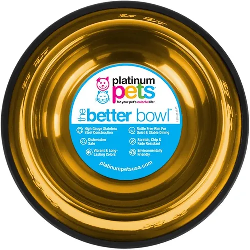 Vista 11 de Platinum Pets - tazón de acero inoxidable para gatos y perros que no se vuelca