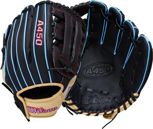 Vista 17 de Wilson A450 Adult + Youth Baseball Glove + Mitt Sizes 10.75" - 12" Right + Left Hand Throw Multiple Styles