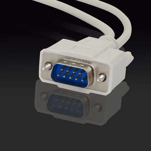Vista 4 de Cable divisor DB9 Y de 11.8 in DB9 9 Pin 1 macho a 2 hembra Rs232 Serial Splitter Adapter Straight Through Cable YOUCHENG para conectar varios