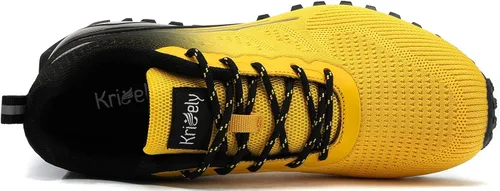 Vista 4 de Kricely Tenis de correr para hombre, para caminar, senderismo, tenis para hombre, tenis cruzado, tenis al aire libre, calzado casual