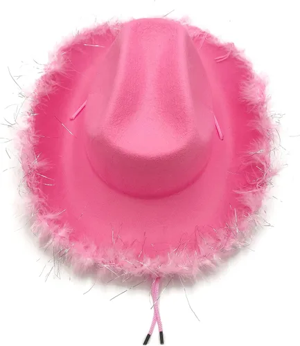 Vista 2 de Sombrero vaquero de vaquera, sombrero de princesa con lentejuelas con diseño de tiara corona, sombrero de vaquero para disfrazarse, Halloween