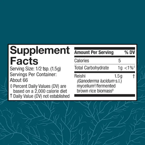 Vista 2 de Host Defense Reishi Powder - Polvo de micelio de hongos - Suplemento de apoyo para la salud del corazón y el sistema inmunológico - Suplemento