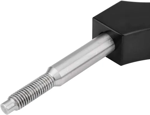 Vista 7 de Fydun Extensión de palanca de altura ajustable de acero inoxidable para automóvil para perilla de cambio manual (negro)