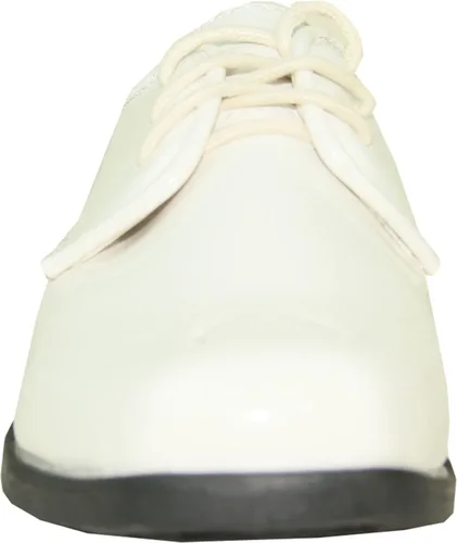 Vista 6 de VANGELO Zapato de vestir Oxford con cordones para niños, zapatos de esmoquin para bailes, uniformes, bodas, eventos formales, tamaño desde niños