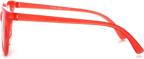 Vista 3 de Betsey Johnson womens Rhett Blue Light Glasses Reading Glasses, Shiny Red, 62mm US