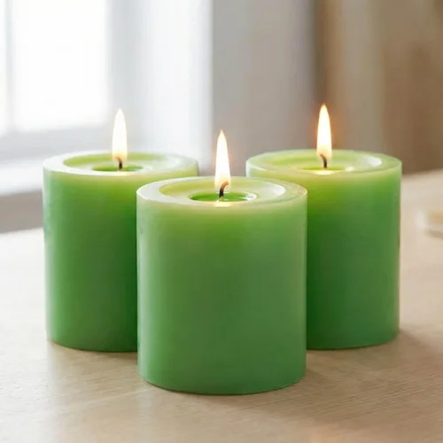 Vista 12 de Richland® Juego de 20 velas de pilar de 2 x 3 pulgadas, color marfil sin perfume