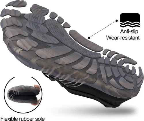 Vista 3 de SEEKWAY - Zapatos acuáticos para hombre y mujer, secado rápido, para playa, natación, río, piscina, lago, senderismo, kayak, surfing
