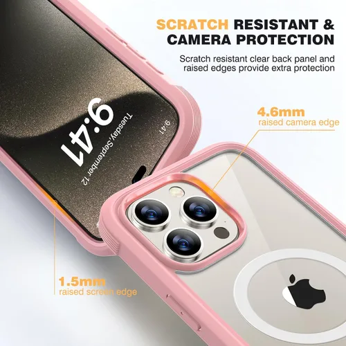 Vista 81 de DIACLARA - Funda transparente compatible con iPhone XR 6.1 pulgadas 2018