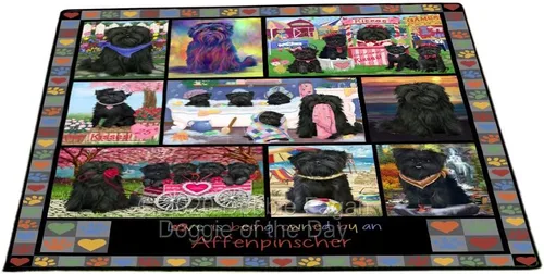 Vista 19 de Doggie of the Day Affenpinscher Dogs Floor Mat - 4th of July Independence Day - Best Dog Doormat - Protector Decor - Unique Portrait Art - Premium