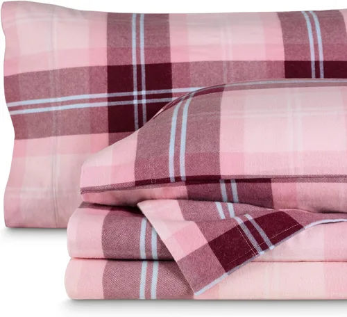 Vista 24 de Bare Home - Juego de sábanas de franela de doble cepillado para mayor suavidad y comodidad, 100 % algodón, aterciopelado, suave, pesado, bolsillo
