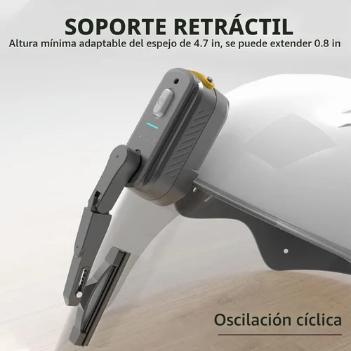 Vista 4 de Limpiaparabrisas recargable para casco de motocicleta, universal, impermeable, compatible con la mayoría de viseras