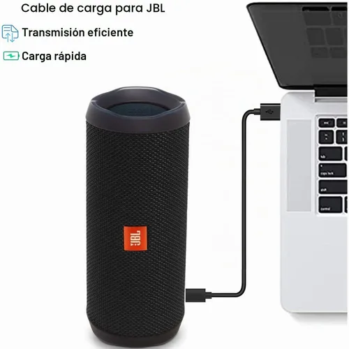 Vista 2 de Cable de carga micro USB de repuesto para JBL Clip 3, 2, JBL Flip 4, 3, 2, JBL Charge 3, 2, 2 Plus, cable de carga portátil impermeable para altavoz