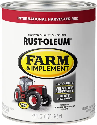 Vista 78 de Rust-Oleum Farm & Implement 280176 - Pintura esmaltada, galón, naranja (Allis Chalmers Orange)
