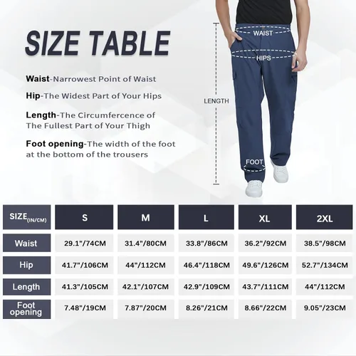 Vista 6 de MEETYOO Pantalones cargo de senderismo para hombre, impermeables, tácticos, ligeros, elásticos, para acampar