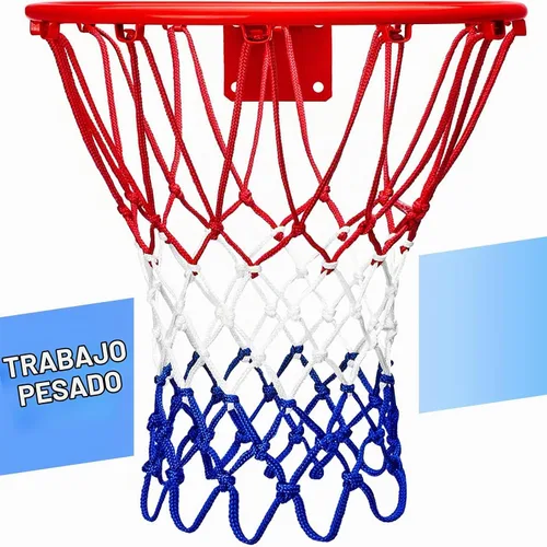 Vista 7 de LAO XUE - Red de baloncesto de repuesto, red profesional resistente de 12 bucles