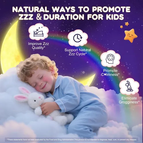 Vista 3 de Suplemento de Gomitas de Magnesio para Niños 4+: Suplemento Orgánico Masticable con Citrato de Magnesio, Vitamina B6, D3, Zinc, L-Teanina - Fuerza