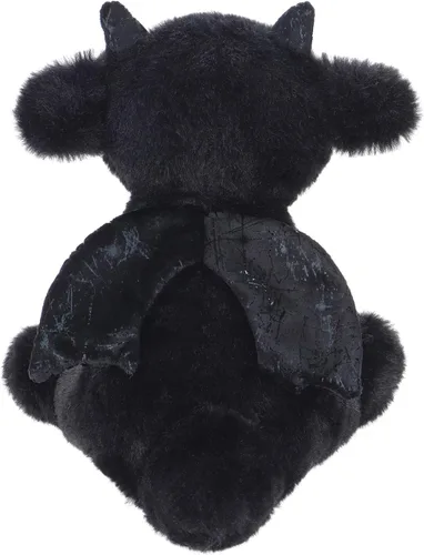 Vista 7 de Apricot Lamb Dragón Negro de Peluche Suave para Niños, Juguetes de Peluche Lindos y Suaves para Niña y Niño, Dragón Negro Esponjoso de Peluche Negro