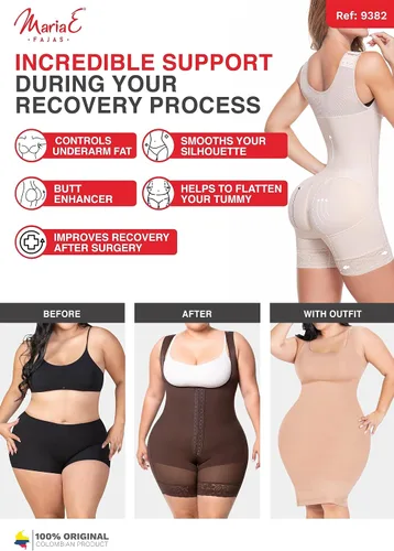 Vista 5 de MARIAE 9382 Colombian BBL Stage 2 Liposuction Compression Garments After Surgery Butt Lifter Shapewear for Women