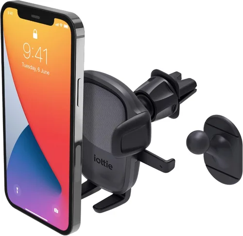 Vista 10 de iOttie Easy One Touch Advanced soporte de teléfono para coche con ventosas - Soporte universal para teléfono celular para iPhone, Google, Samsung