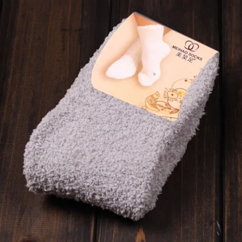 Vista 2 de Lutos Calcetín de felpa súper suave cálido y esponjoso de microfibra para el hogar para dormir