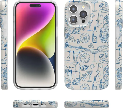 Vista 6 de Casely Funda para iPhone 15 Pro Amalfi Aperitivo Dolce Vita Compatible con MagSafe Diseño clásico ultrafino