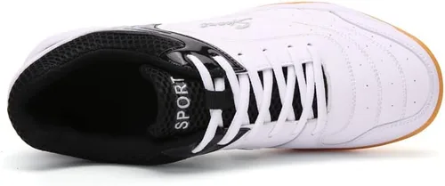 Vista 5 de Zapatos de pickleball para hombre, zapatos de bádminton, zapatos de tenis para interiores, zapatos de cancha de baloncesto, squash, voleibol