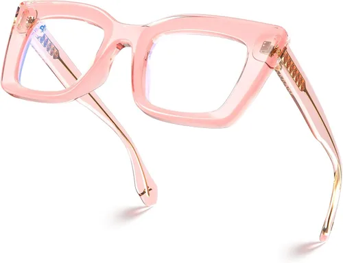 Vista 13 de VISOONE Cat Eye Blue Light Blocking Glasses TR90 Anti-glare Women Calida