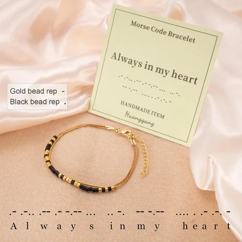 Vista 5 de Regalos inspiradores para mujeres, pulseras con código morse, mensaje secreto para hija, mamá, mejor amiga, profesora, día de la madre, día de San