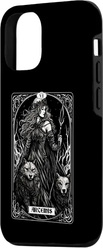 Vista 2 de iPhone 14 Artemis Tarot Card Caza Dios griego Diosa Caso