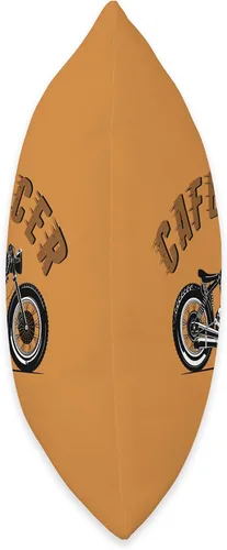 Vista 2 de American Cafe Racer Motorcycle Apparel and Merch Cafe Racer Biker Men Women Adult Teens Boys Girls Kids Youth Throw Pillow, 16x16, Multicolor