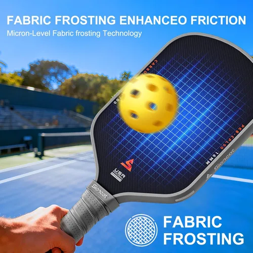 Vista 8 de Thermoformed Carbon Fiber Pickleball Paddle