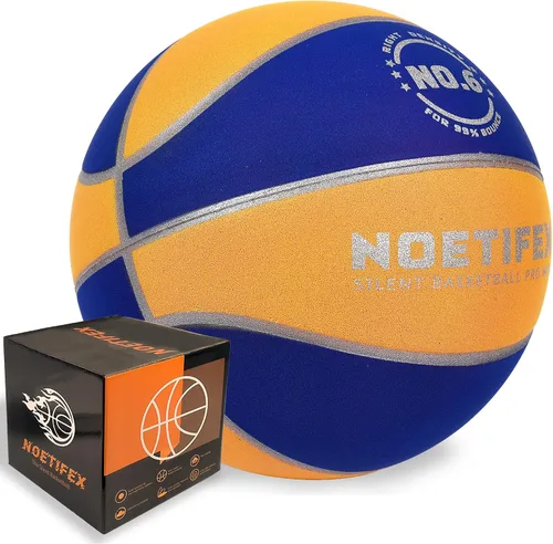 Vista 12 de Balón de baloncesto silencioso con peso de 580g mejorado, balón de entrenamiento interior de alta densidad y silencioso con caja de regalo