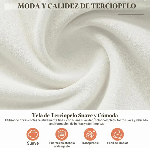 Vista 6 de Silla de Tocador con Ruedas, Cómodas Sillas de Escritorio para Oficina en Casa Ajustables Silla de Maquillaje de Terciopelo Moderna para Dormitorio